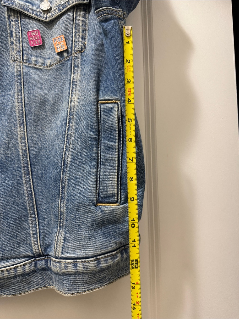 PINK Victoria's Secret Light Blue Denim Jacket - Picture 12 of 12